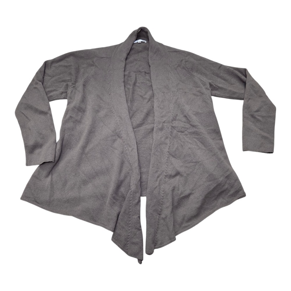 Vince 100% Cashmere Open Front Cardigan Brown Taupe Women‎ XS Draped Soft
